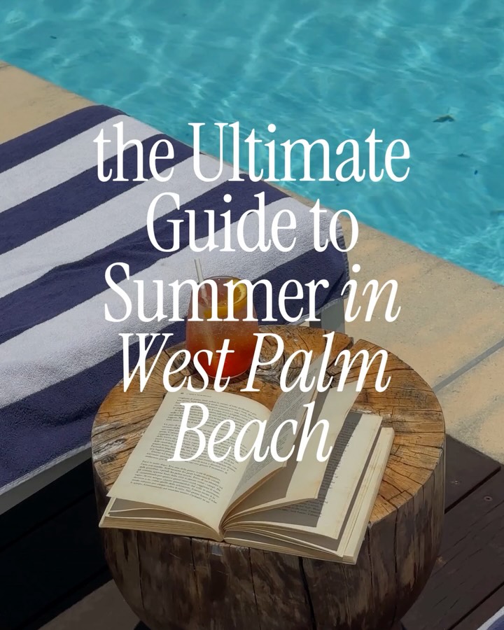 Instagram post by Olivia Bardinelli: All you need for summer in West Palm Beach 👉